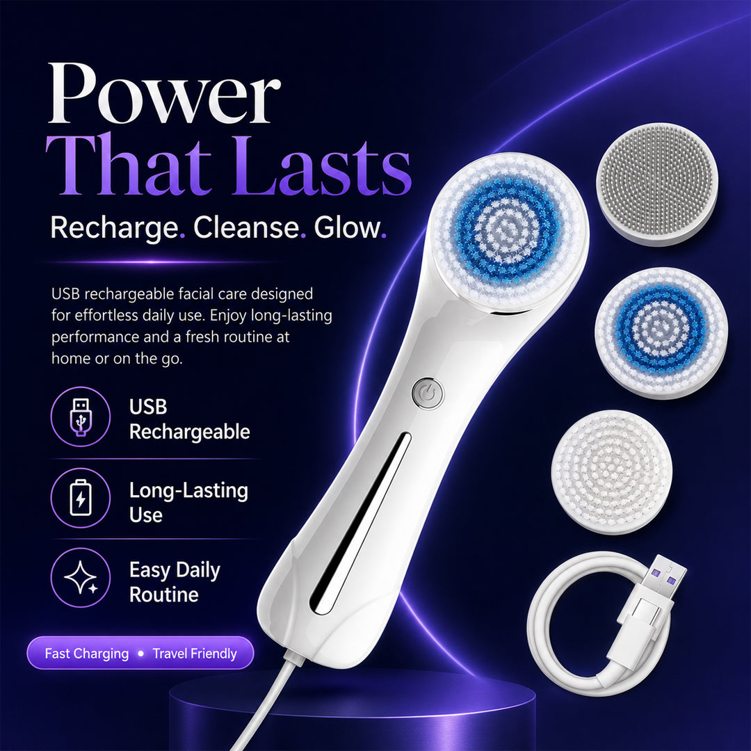3-in-1 Facial Cleansing Brush
