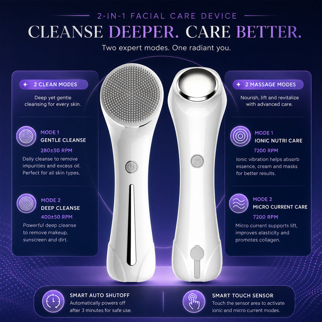 3-in-1 Facial Cleansing Brush